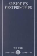 Cover of Aristotle's First Principles