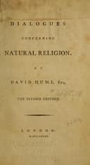 Cover of Dialogues Concerning Natural Religion