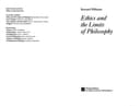 Cover of Ethics and the Limits of Philosophy